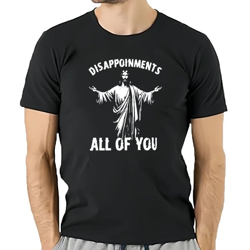 Detalles All of You camiseta divertida broma de Jesús Humor cristiano camisetas 100% algodón suave Unisex camisetas co