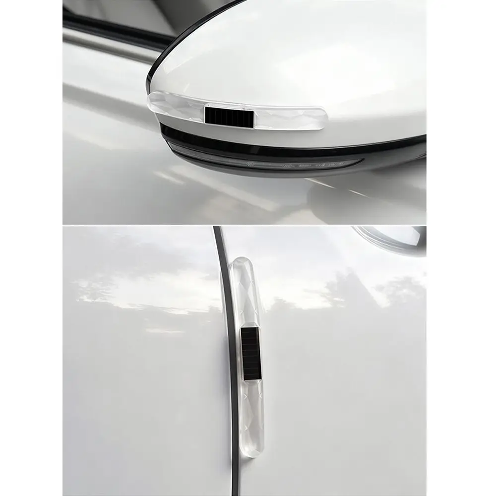 Solar Powered Solar LED Strobe Flash Light Colorful Dynamic Waterproof Car Anti-collision Warning Light Smart RGB Scratch Guard