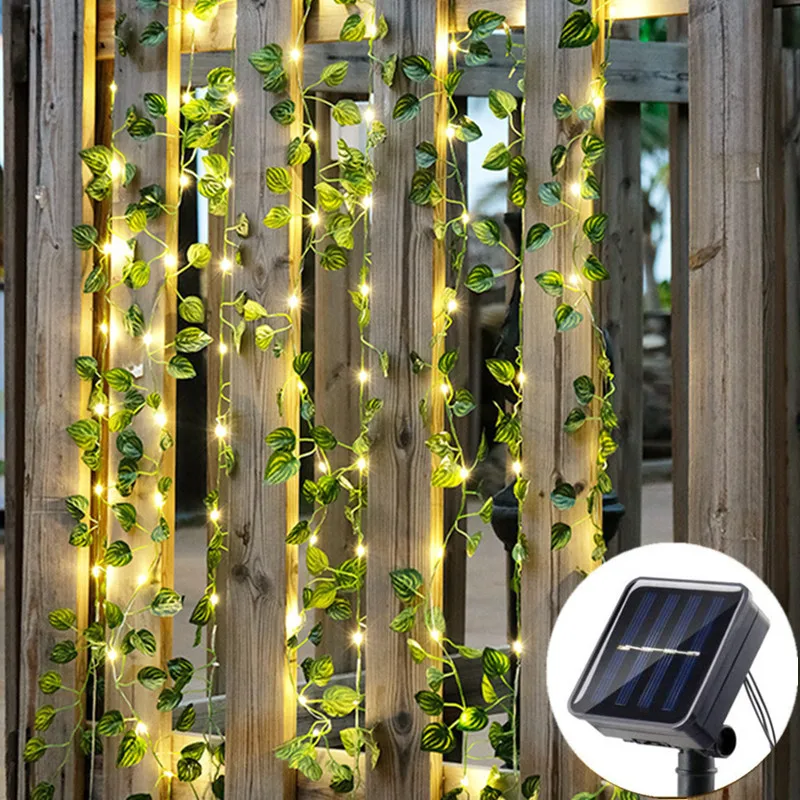 Outdoor Holiday Light Garland for Garden 2025 Ramadan Decoration Christmas Wedding LED Fairy Light Solar Sunflower Light String