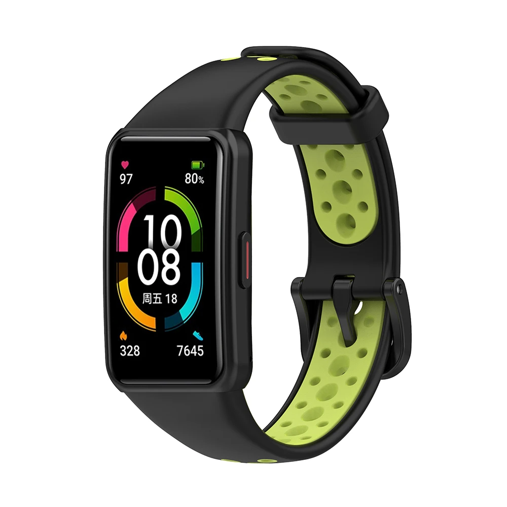 Correa de silicona deportiva para Huawei Honor Band 6, pulsera para Huawei Band 6 Pro