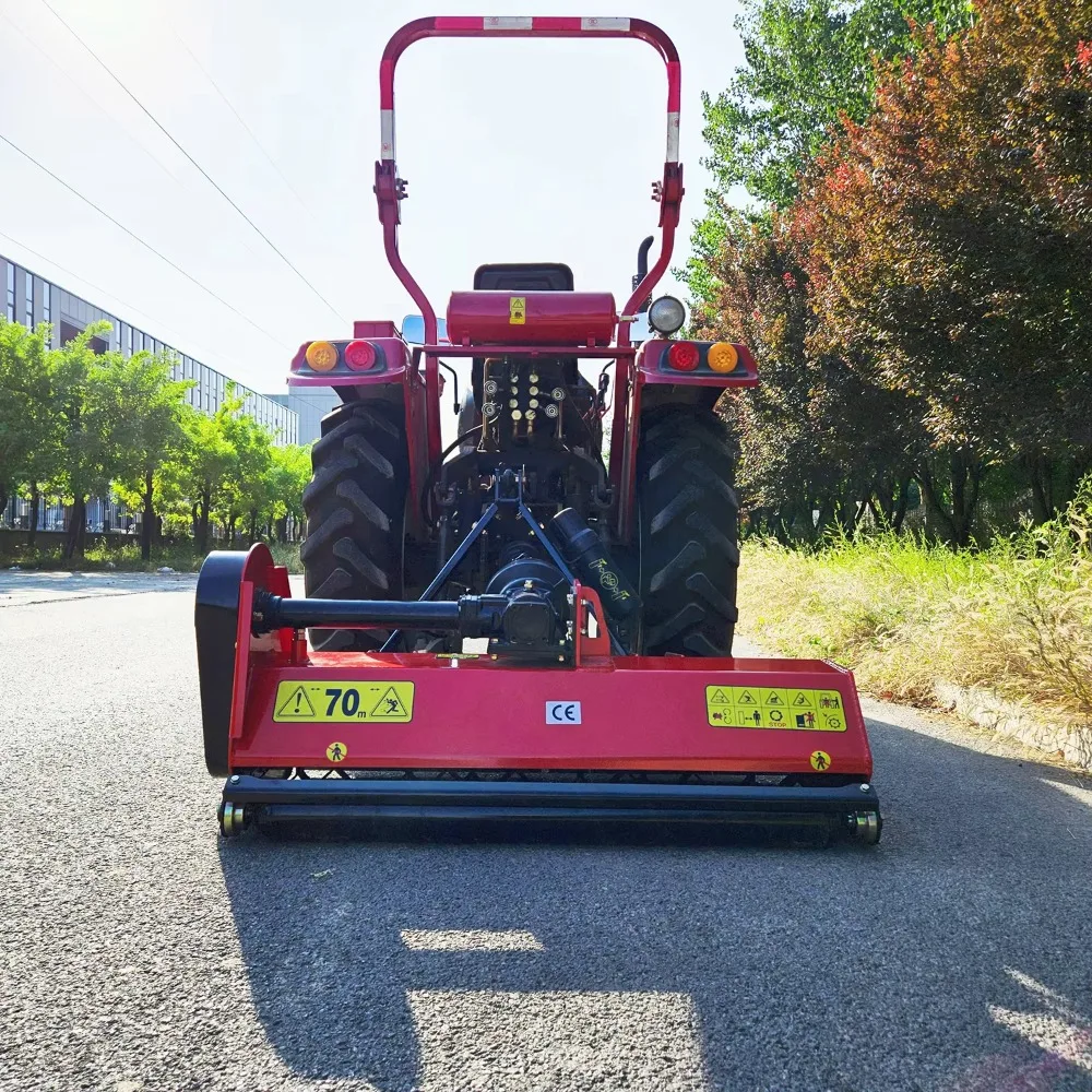 New High Quality 3 Point Mounted PTO Driven 1.2m Flail Mowers for Compact Tractor Front Back Reversible Blades Hot Sale