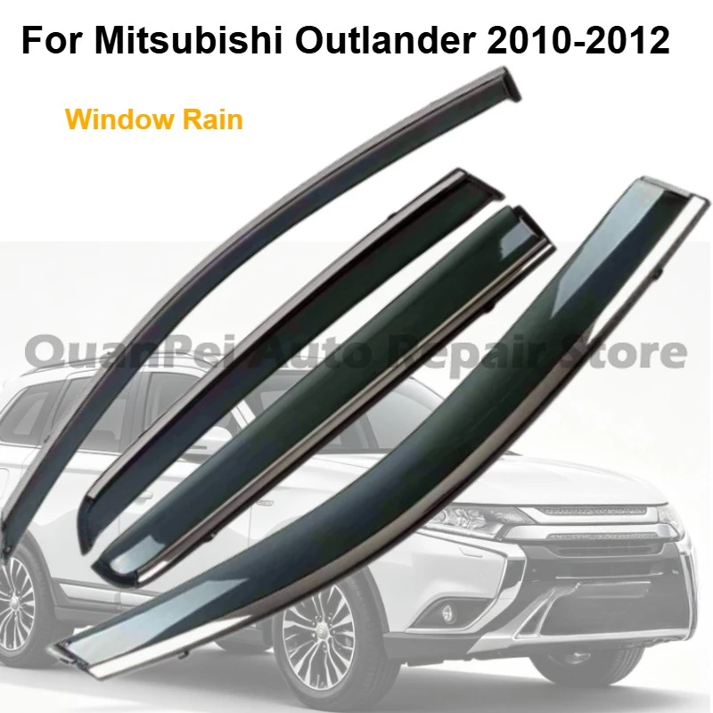 For Mitsubishi Outlander 2010-2012, Side Window Rain Shields, Car Exterior Styling Parts