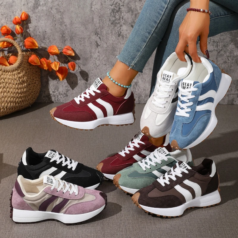 

Женские кроссовки 2026: Новинка весны, роскошные, удобные, на плоской подошве, без застежек, мягкие, трендовые, легкие уличные туфли для женщин