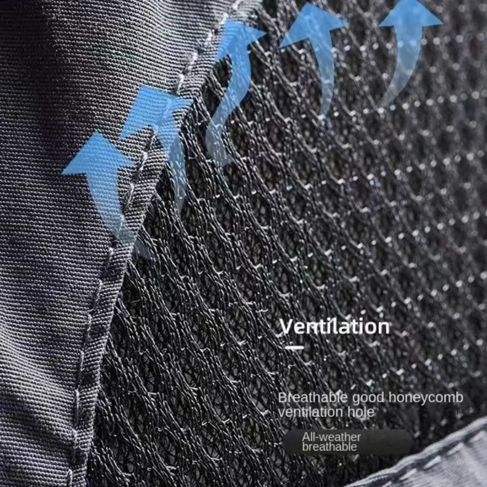 

Мужская панама с широкими полями в корейском стиле, анти-УФ-сетка, женская пляжная шляпа, дышащая летняя солнцезащитная шляпа для верховой езды