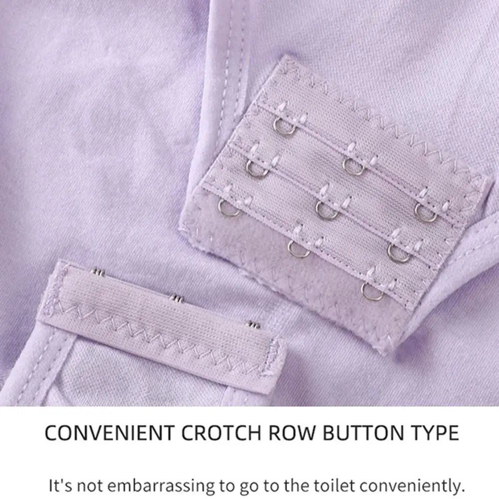 Mehrfachreihiger Haken-Bodysuit für Damen, Shapewear mit hoher Kompression, nahtloser Körperformer, Korsett, Rundhalsausschnitt, flacher Bauch – Detail 5