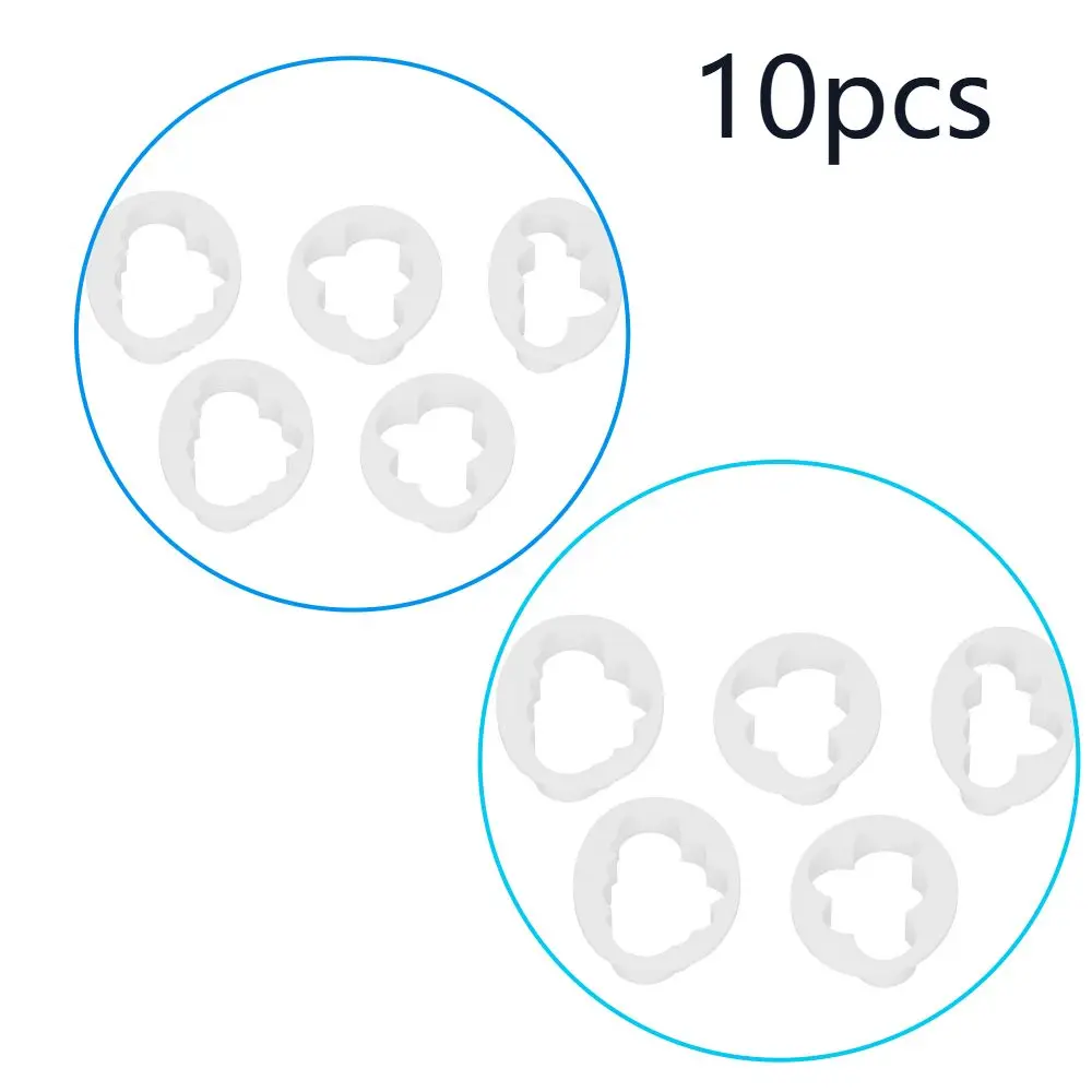 10pcs PP Clouds Cookie Cutter Raised Cutter Walls Clouds Shape Cookie Cutter Set Oval Outer Frames Cake Cutter Cake Decorating