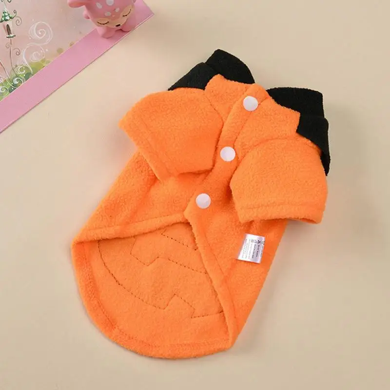 Dog Pumpkin Halloween Costumes Cute Puppy Hoodie Pet Coat Pet Cosplay Dress Halloween Clothes Animal Jumpsuit Outfit Halloween