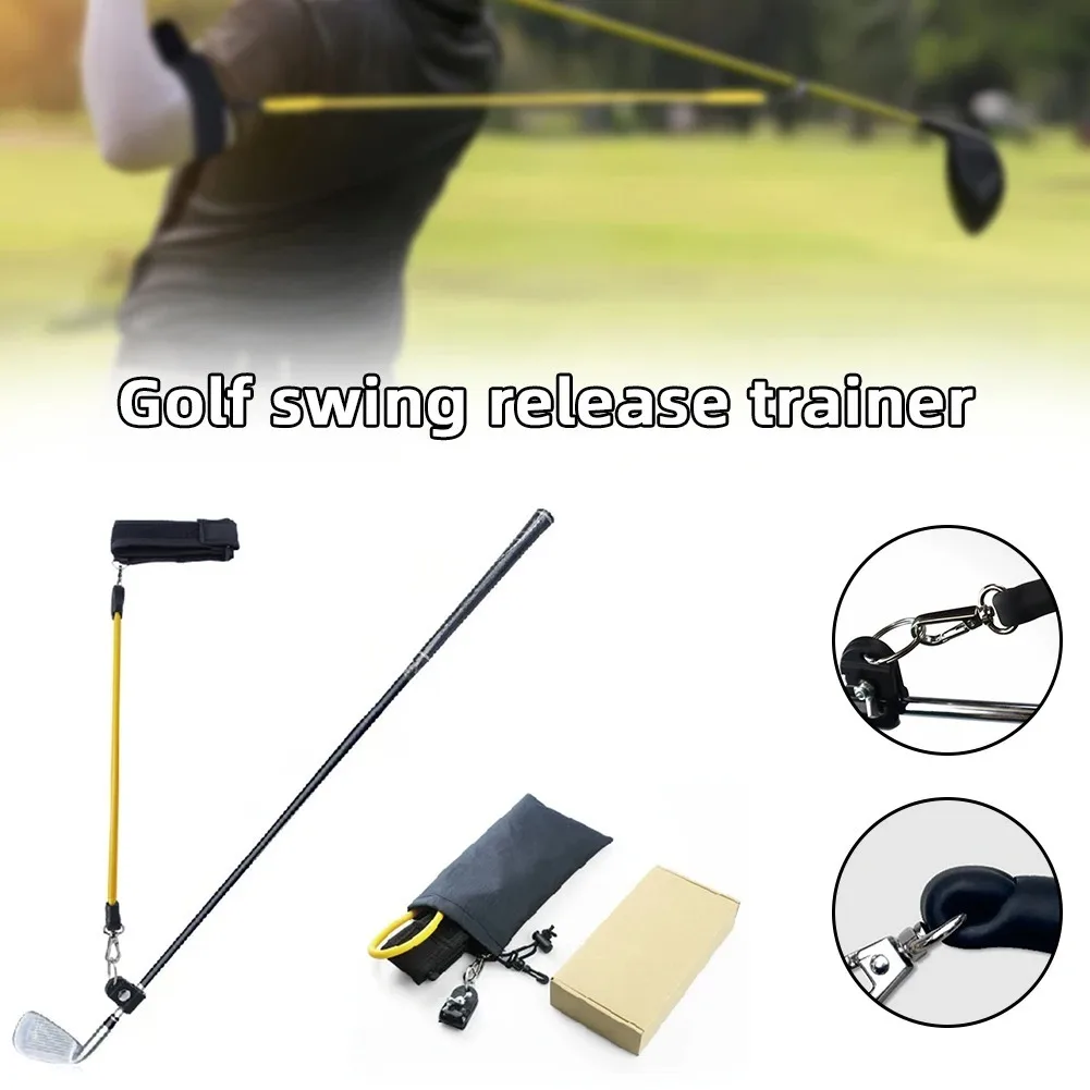 Golf Swing Trainers, Golf Trainer Helper With Swing Practice Rope, Fastener Tape Strap, Storage Bag, Shoulder Turn Golf Swing