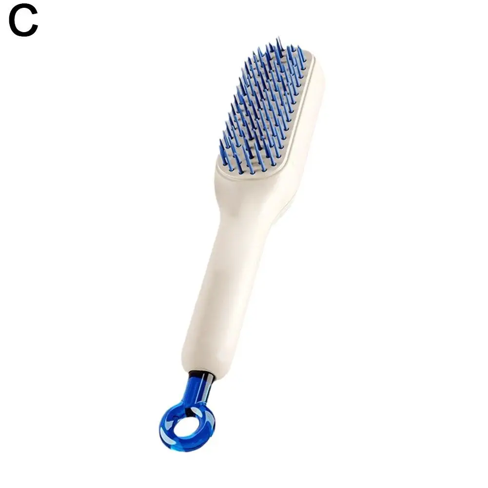 1PCS Anti-Static Massage Comb Self-Cleaning Telescopic Comb For Hair Scalp Cleaning Hairdressing Comb Women Salon Styling T X6A8