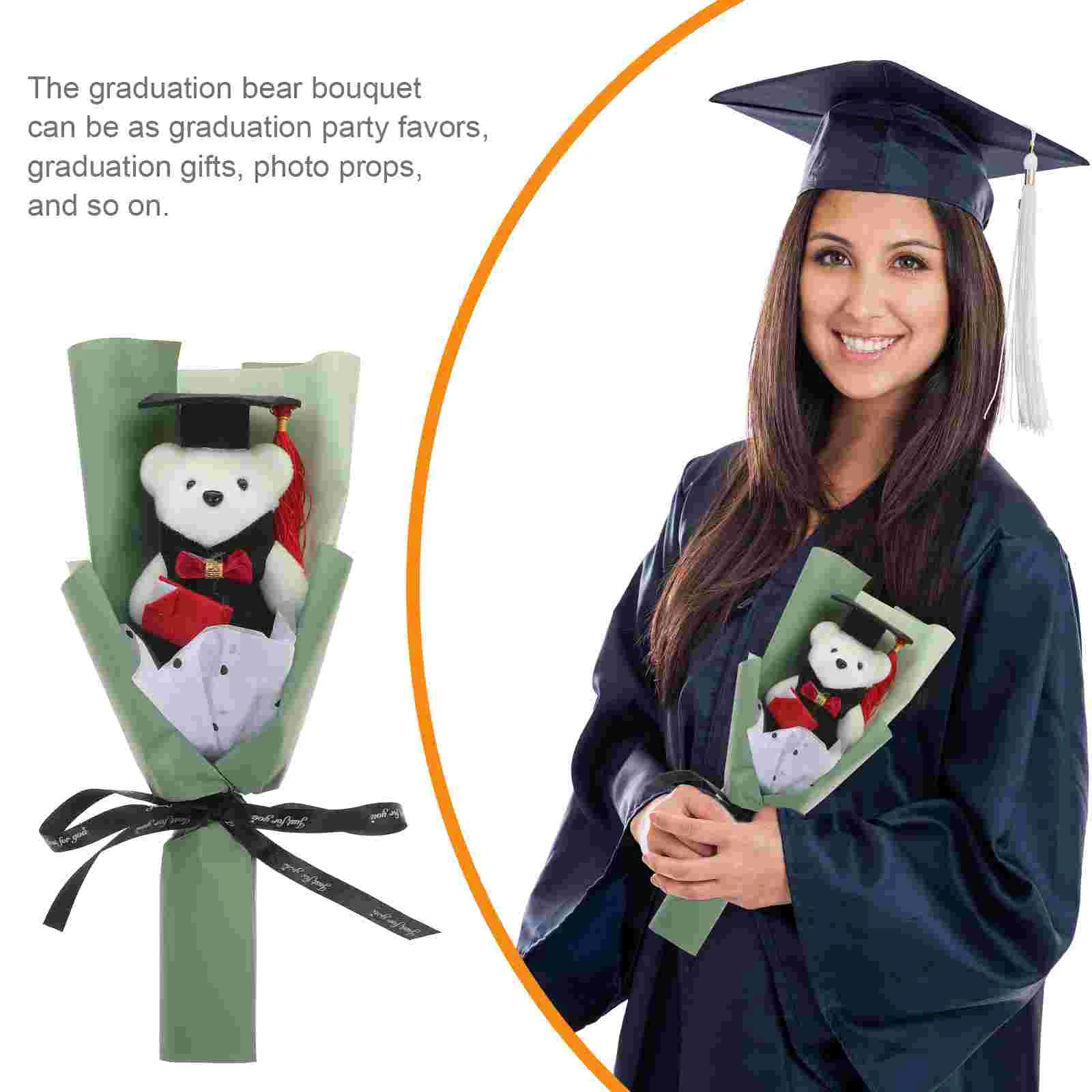 Graduation Bear Bouquet Gift Aunt and Uncle Gifts Wedding Decorations Banquet Party Favor Cloth