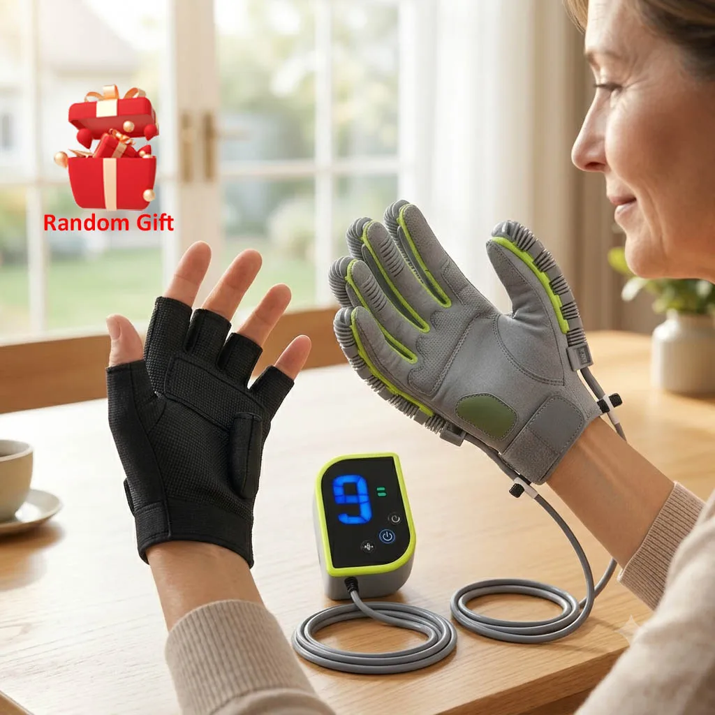 

Left & Right Hand Finger Training Robot Rehabilitation Gloves Hemiplegia Cerebral Infarction Hand Mobility Recovery Exercise USB