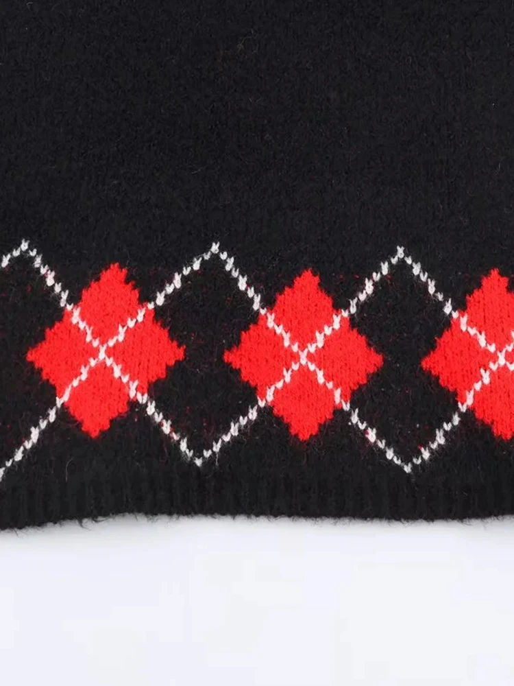 Women Fashion Printing Pattern Pleated Two Piece Sets Womens Round Neck Long Sleeves Top Elastic Waist Skirtautumn New