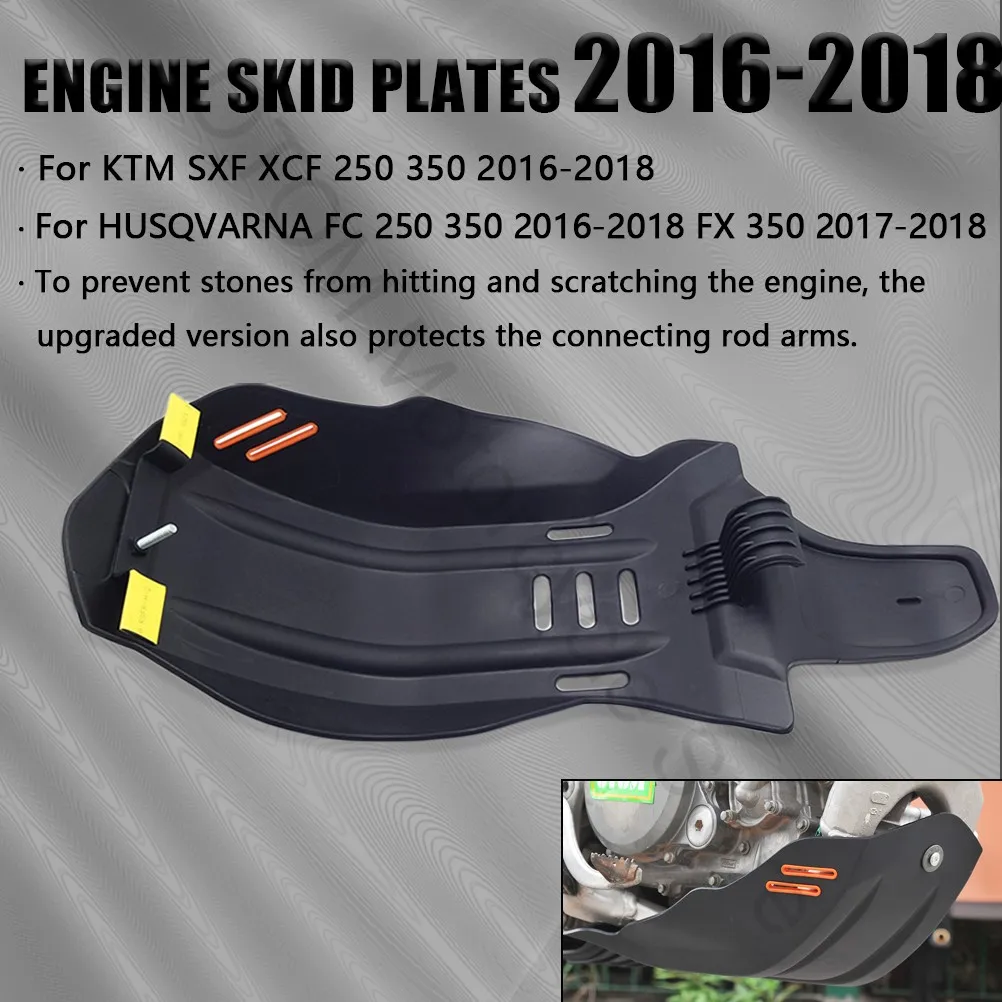 2016-2018 For KTM HUSQVARNA Motorcycle Engine Guard Skid Plate Chassis Protection Cover Under Panel SXF XCF FC 250 350 FX350