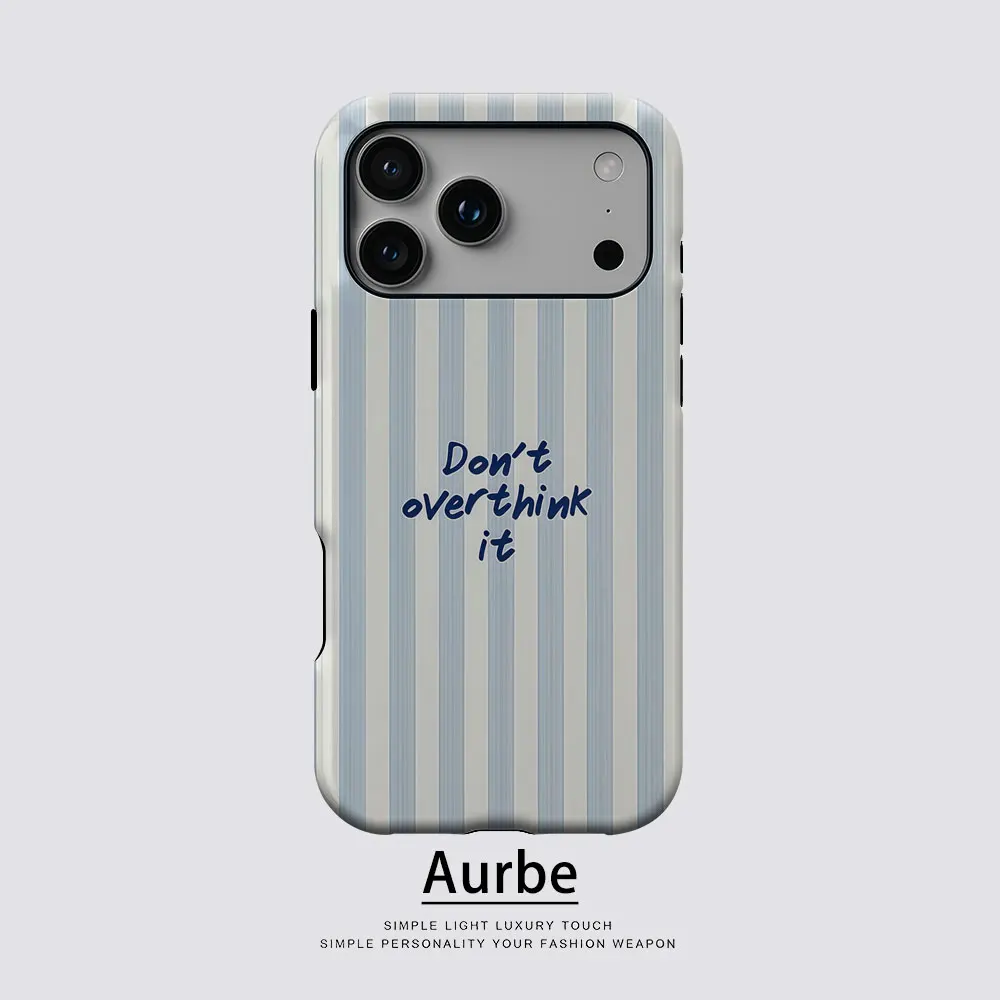 Coque Aurbe Matte 2-en-1 avec film Magsafe pour iPhone 17 16 15 14 Plus 17 Pro Max, antichoc, rigide, rayures côtières, Mindfulness