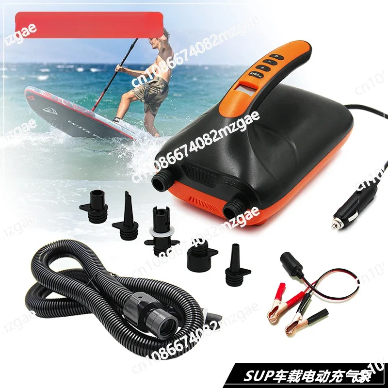 

Электрический воздушный насос для весла SUP, 12 В, автомобильный насос высокого давления, палатка, каяк, лодка зодиака, воздушный насос