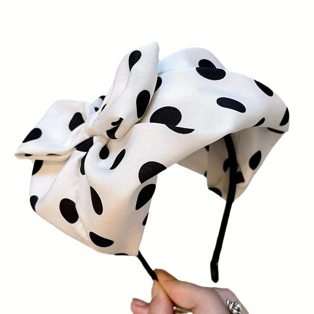 

Заколка для волос, повязка на голову, повязка на голову во французском стиле в стиле ретро, аксессуары для волос для женщин, берет в горошек, аксессуар для волос