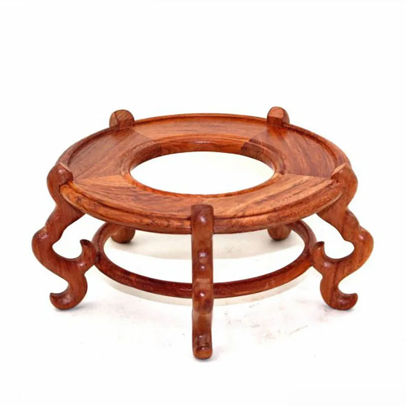 

Round Ball Base,Redwood Circle Fishtank Bonsai Pedestal, Display Stand, Shelf, Home Decoration