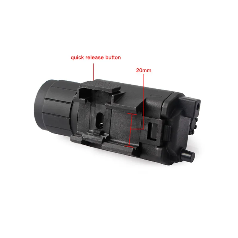 Imagem -05 - Pistola Tática Vermelho Laser Tocha Arma Luzes Led Lanterna Laser com Cauda de Rato Três Engrenagens Ajustável para 20 mm Picatinny Ferroviário