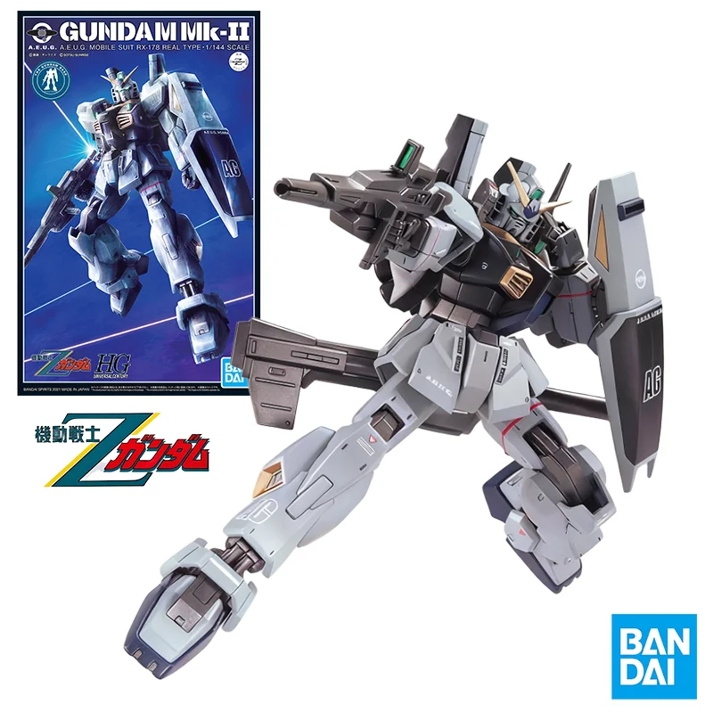 

BANDAI HGUC Mk-II A.E.U.G. MOBILE SUIT RX-178 REAL TYPE 1/144 SCALE Action Figure Assembly Model Toys Collectible Ornaments