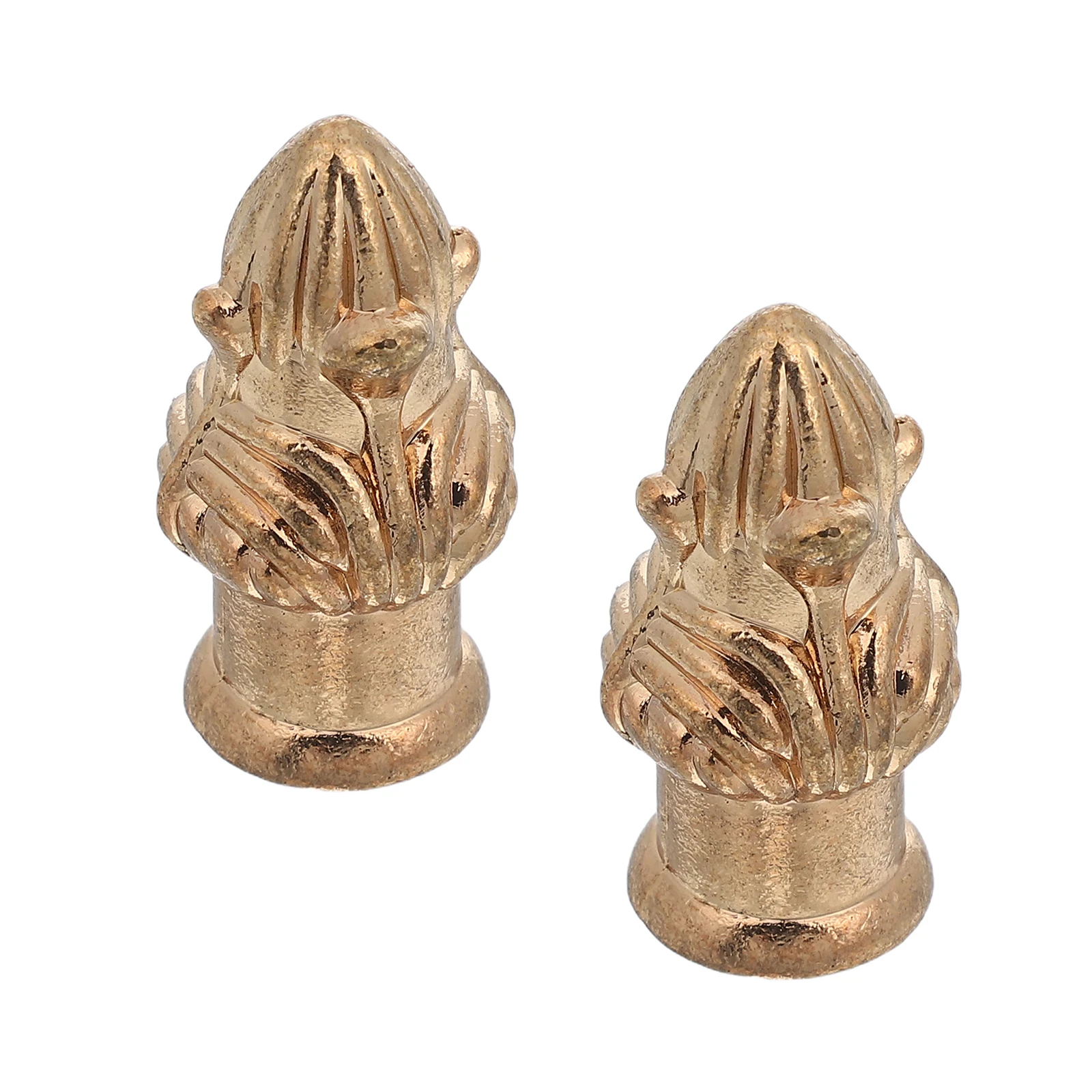 

2pcs Horn Frame Decorative Head Finials Bracket Screw Cap Knob Table Floor Shade Accessories Parts Lamp Shade Finial Floor Lamp