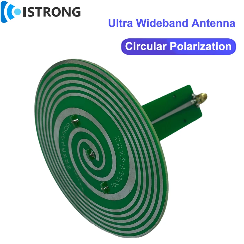 6dBi Ultra Wideband Directional Antenna 0.8-8.5GHz Equal Angle Helical Antenna Left Right Rotation Circular Polarization Antenna