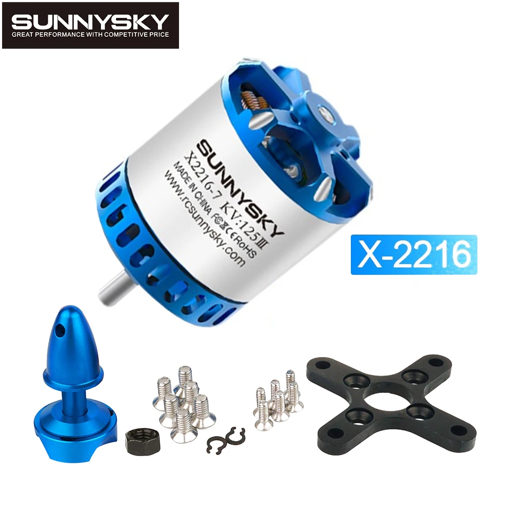 Sunnysky X2216 V3 X2216III KV880 1100KV 1250KV 1400KV 3-4S 3.175mm Shaft Outrunner Brushless Motor For Multi-rotor Quadcopter