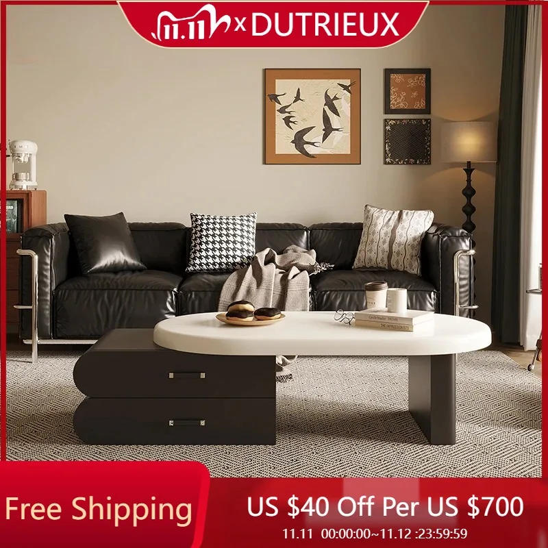 

Irregular Minimalist Coffee Table Drawers Wavy Luxury Nordic Coffee Table Xenomorph Adjustable Couchtisch Living Room Decoration