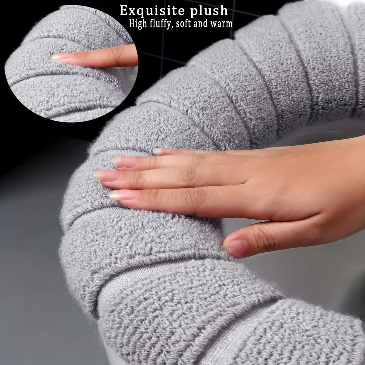 Winter Warm Toilet Seat Cover Mat Bathroom Toilet Pad Cushion Thicker Soft Washable Closestool Warmer Accessories