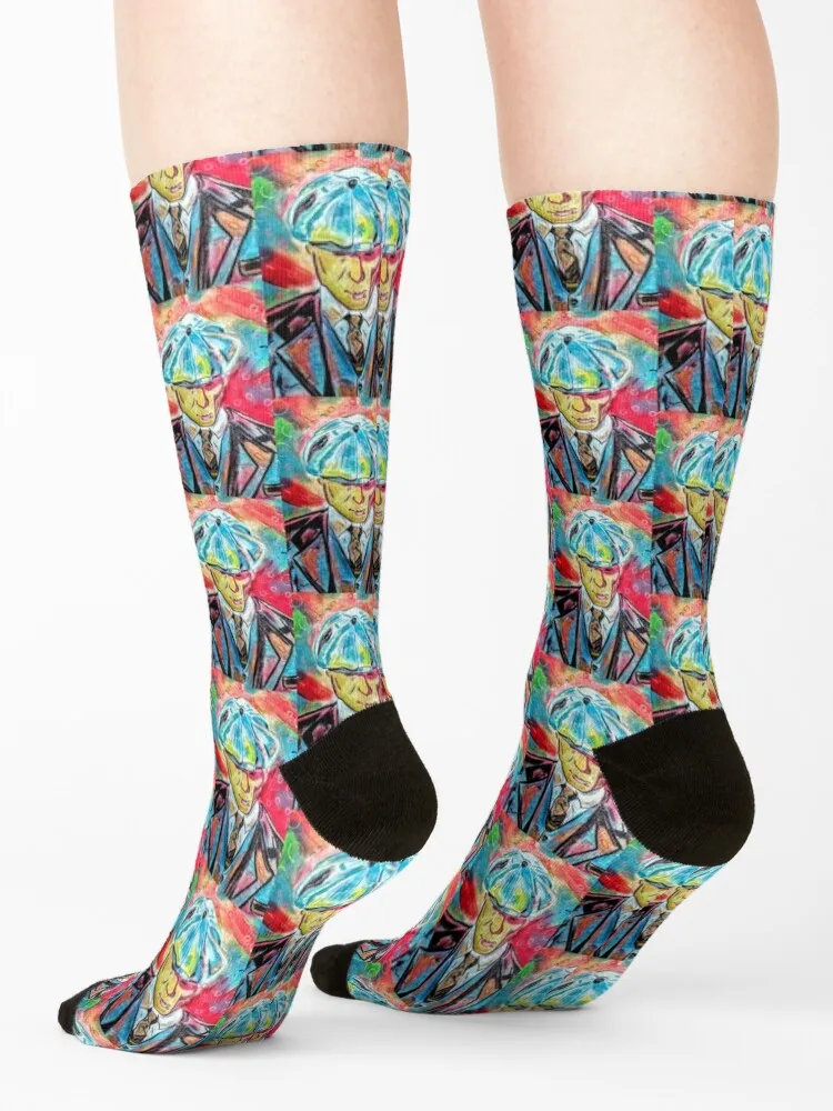 Psychedelic peaky blinder Socks short heated designer Men's Socks Women's Men's