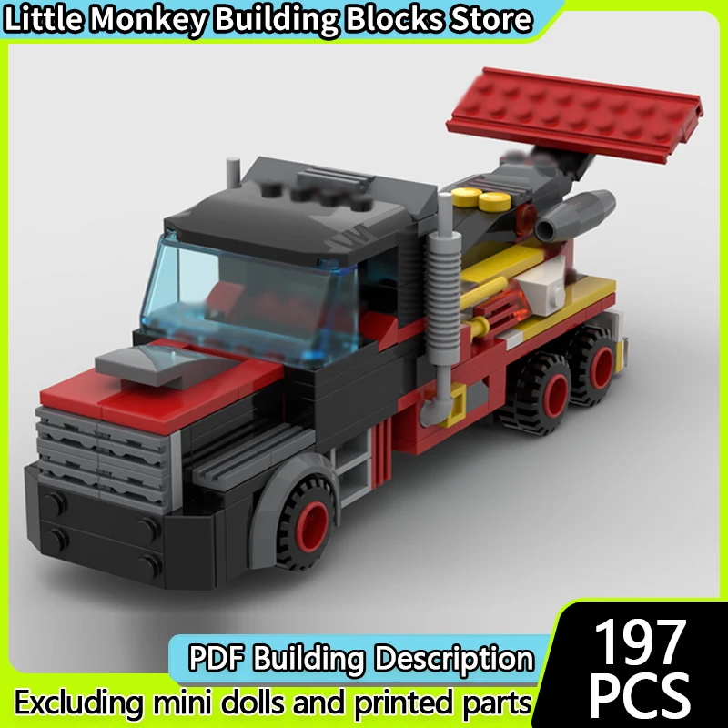 

City Car Model MOC Building Bricks Stunt Performance Jet Truck Modular Technology Children Holiday Gifts Assemble Toys Suit