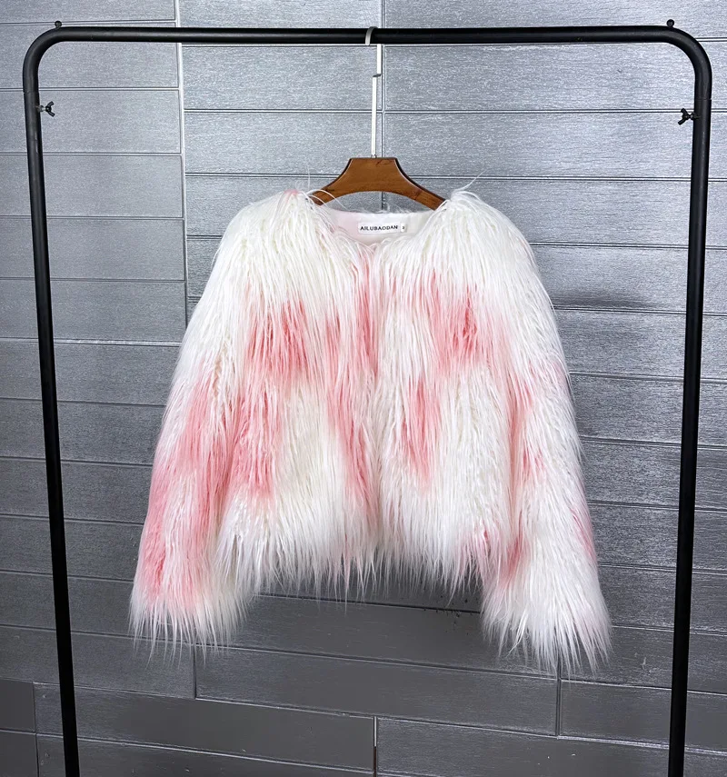 DEAT Fur Imitation Fur Coat Korean Version Pure Color Beach Wool Women's Short Coat Straight 2026 Winter Wram Jackets 11A06487