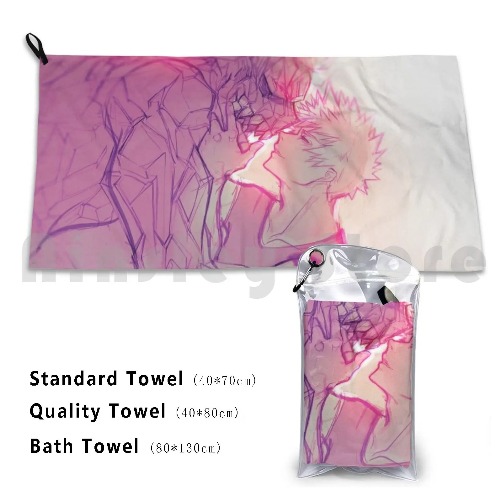 Unbreakable-Kiribaku Custom Towel Bath Towel Kiribaku Bakushina Bakugou Bnha Mha Katsuki Bakugo Kirishima