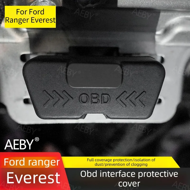 

For Ford Ranger Everest 2022-2026 OBD port cover anti-theft dustproof waterproof silicone,Diagnostic port protector,accessories