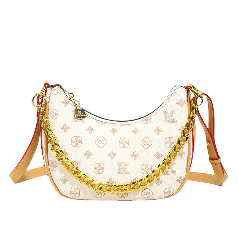 

2025 SS Chain-Integrated Shoulder Bag, Elevated Convertible Crossbody Purse for Women, Versatile Day to Night Carryall