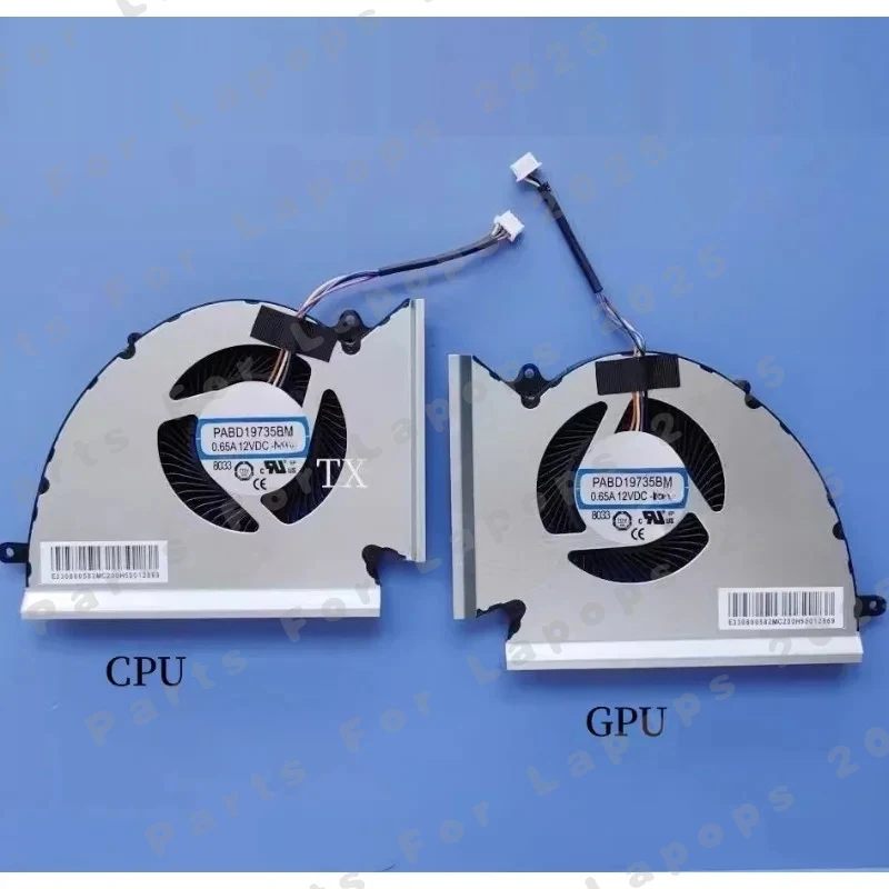 J For MSI GE76 WE76 GP76 MS-17K1 MS-17K3 MS-17K2 New CPU GPU Cooling Fan 1PCS