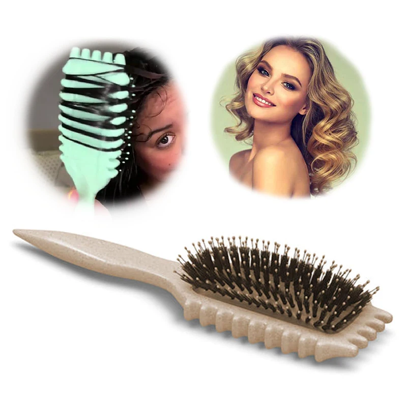 Hollow Comb Curl Define Styling Brush New Durable Smooth Hair Fluffy Comb Massage Anti-static Hollow Out Wet Curly Hair