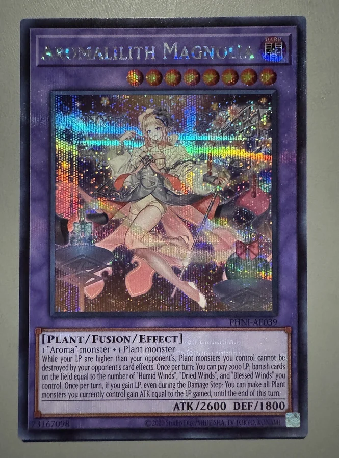 Yugioh KONAMI Duel Monsters PHNI-AE039 Aromalilith Magnolia Secret Asian English Collection Mint Card
