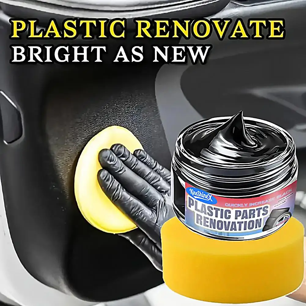 Car Interior Black Care Restoration Wax Car Interior Scratch Repair Cream Maintenance Cream Plastic Parts Repair Dropshipping
