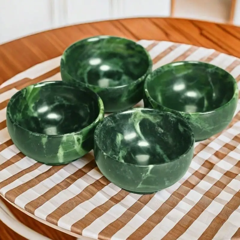 

Натуральный зеленый нефритовый чайный стакан, китайская чайная церемония, здоровье, чайная посуда Gongfu, тибетская медицина, королевский камень, магнитные нефритовые чайные чашки