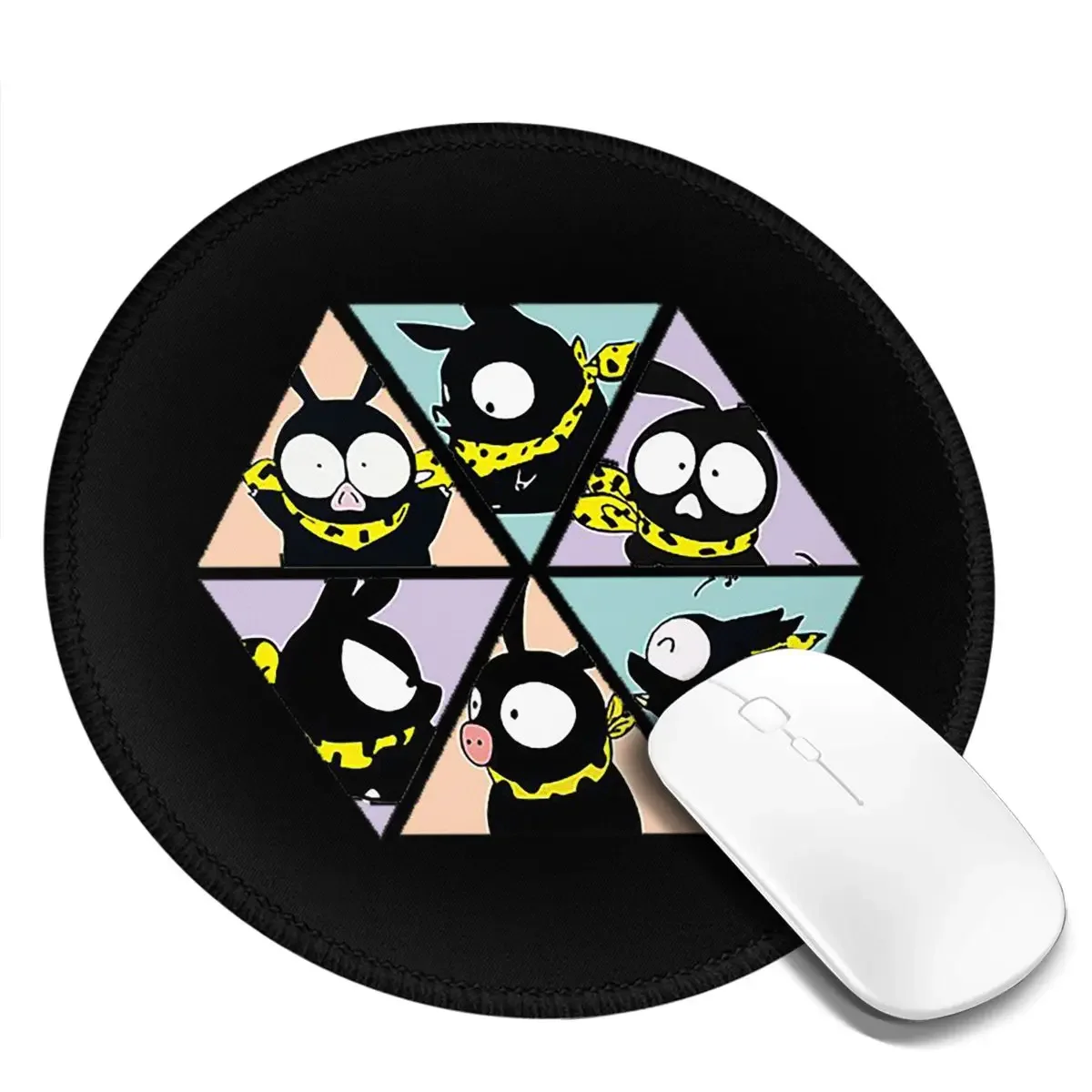 P Chan Ranma Round Mouse Pad Computer Keyboard Mouse Mat Gaming PC Desk Mat Office Accessories Table Mats