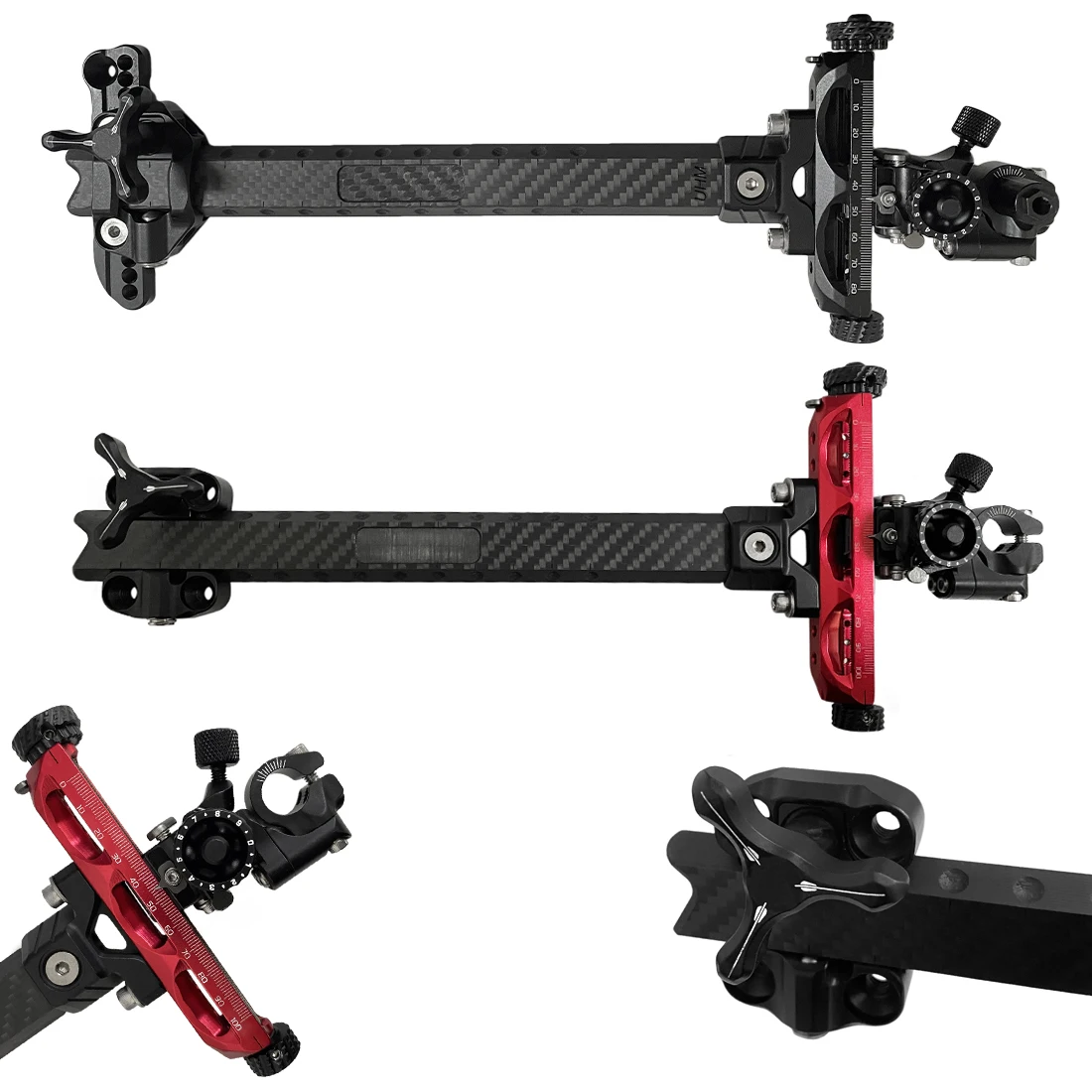 

Adjustable Compound Bow Sight Pin Carbon Fiber Frame Universal for Right Left Hand Target Archery Practical Shooting Accessories