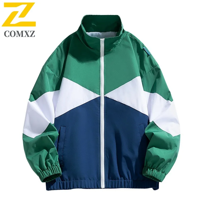 

COMXZ 2025 мужская куртка осенняя цветная ветрозащитная легкая дорожная рабочая одежда куртки повседневная мода дышащая уличная одежда пальто