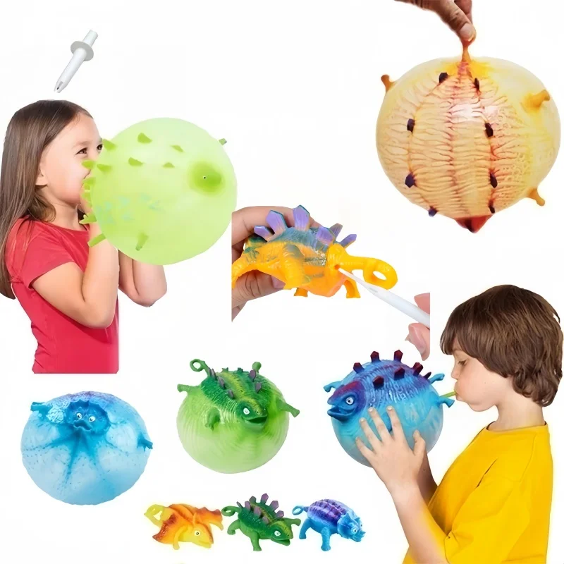 ของเล่นบอลบีบไดโนเสาร์สัตว์น่ารักสำหรับเด็ก บอลบีบลม บอลนุ่ม บอลลูน ของเล่นบีบเล่น ของเล่นปาร์ตี้ กีฬา ของเล่นน่ารัก ตลกๆ ของขวัญ