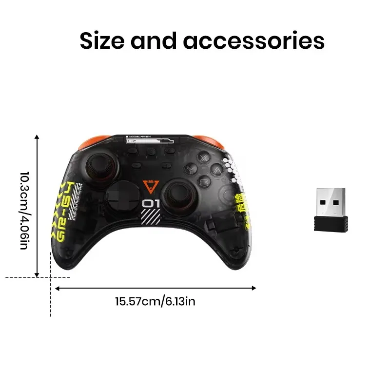 All-in-One Wireless Gaming Controller for Tesla Model 3/Y/S/X Six-Axis Bluetooth Gamepad Multi-Platform Car Gaming Accessory