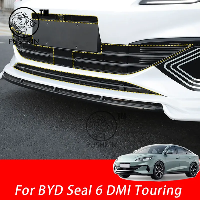 

For BYD Seal 6 C6 DMI Touring 2025 2026 Car Styling Insect Proof Net Protective Cover Front Bumper Dust-proof Grille Cover