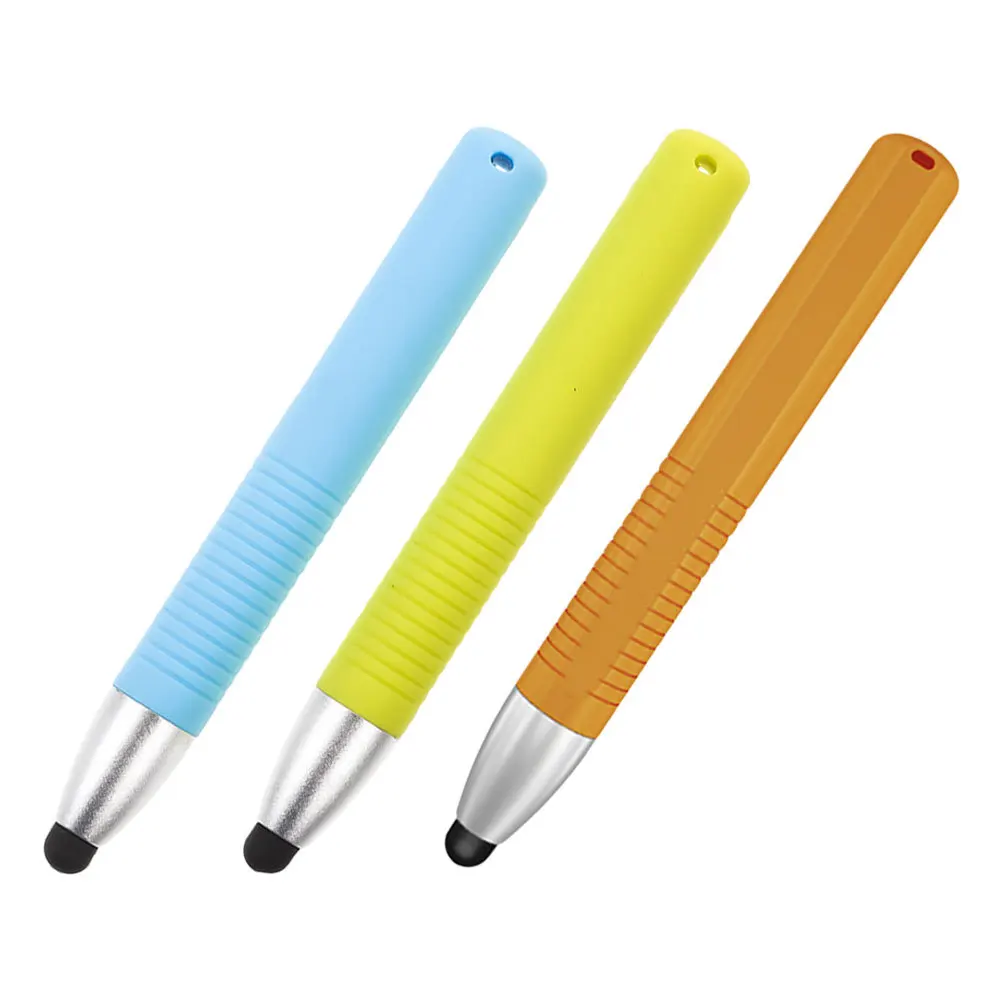 Lápiz capacitivo para tabletas y teléfonos, pantalla táctil de alta precisión, dibujo, escritura, aprendizaje, ligero y portátil, 3 uds.