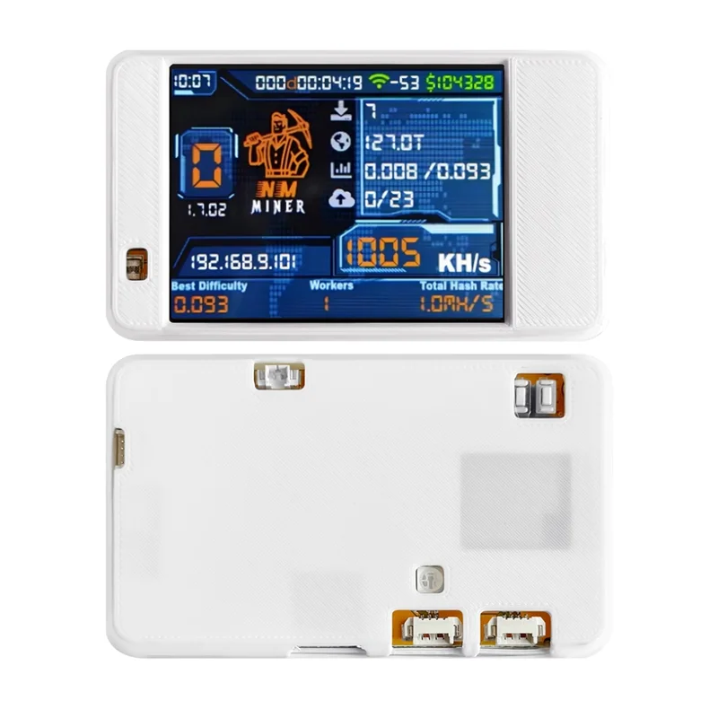 ABJI-Nmminer Nerdminer Обновление 992 кГц/с Хешрейт ESP32-2432S028 Дисплей 2,8 дюйма CYD Цветной корпус Биткойн Крипто Соло Лотерея