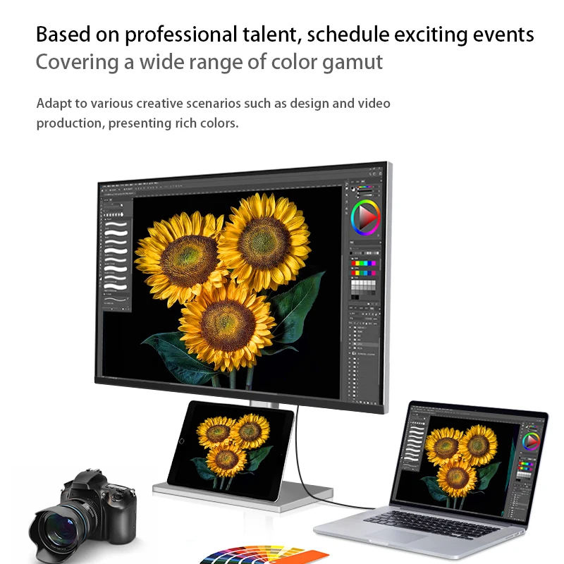 27-Zoll-4K-Display HDR-Fotografie IPS Wide Color Gamut 10Bit vertikaler Desktop-Computerbildschirm Typ-C