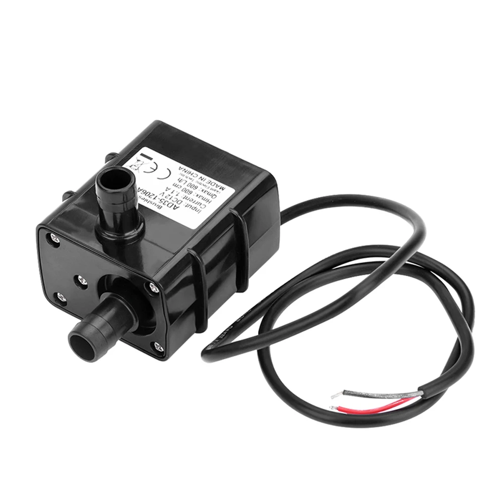 

5V-24V DC Brushless Small Submersible Pump Solar Water Heater Water Pressurization Quiet USB Pump 600L/H Flow Rate Water Pumps