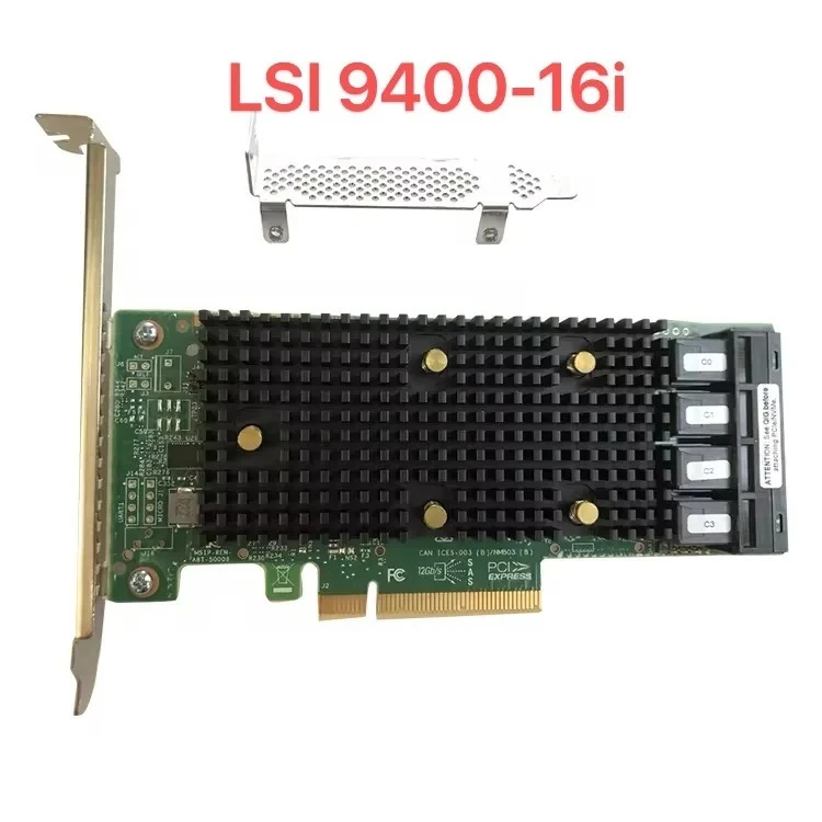LSI 9400-8i/16i 12Gbps SAS/SATA HBA 카드 PCIe 3.0 x8 IT 모드(NAS/서버용, 케이블 옵션 포함)